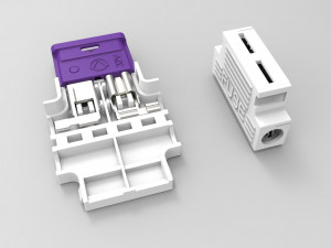 universal car flag fuse holder 3D-Modell