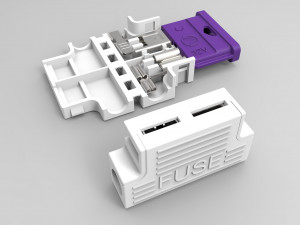universal car flag fuse holder 3D-Modell