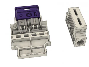 universal car flag fuse holder 3D Model