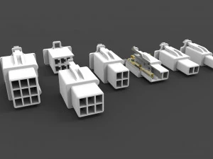 car connectors dj70 3D Model
