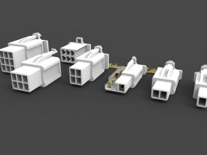 car connectors dj70 Modello 3D