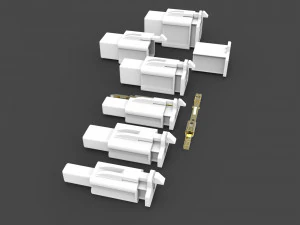 car connectors dj70 3D Model