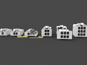 car connectors dj70 3D Model
