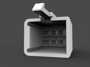 car connectors dj70 3D Model