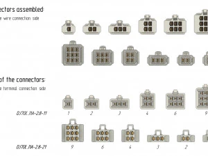 car connectors dj70 3D Model