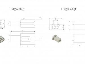 car connectors dj70 Modello 3D