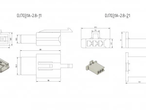 car connectors dj70 3D Model