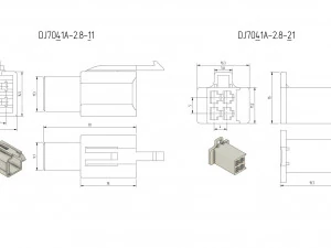 car connectors dj70 3D Model