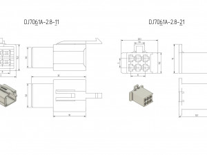 car connectors dj70 Modello 3D