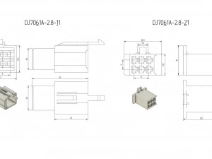 car connectors dj70 3D Model