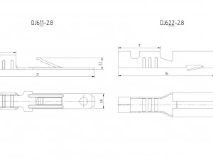 car connectors dj70 3D Model