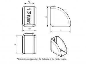 corner guards for injury protection 3D Print Model
