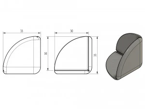 corner guards for injury protection 3D Print Model