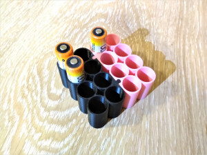 container for rechargeable aa batteries 3D Baskı Modeli