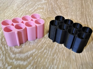 container for rechargeable aa batteries 3D Baskı Modeli