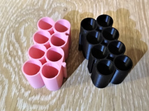 container for rechargeable aa batteries 3D Baskı Modeli