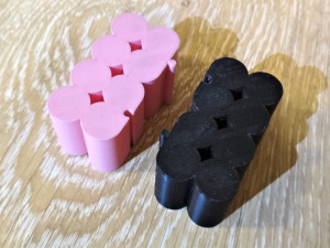container for rechargeable aa batteries 3D Baskı Modeli