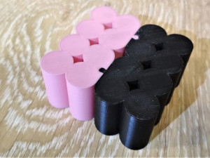 container for rechargeable aa batteries 3D Baskı Modeli