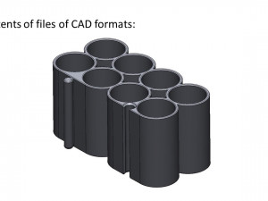 container for rechargeable aa batteries 3D Baskı Modeli