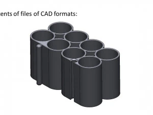 container for rechargeable aa batteries 3D Print Model
