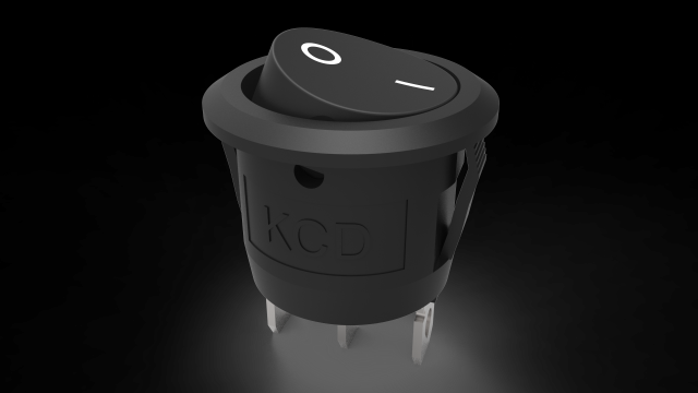 kcd 23 mm series keyboard switch 3D Model .c4d .max .obj .3ds .fbx .stl .blend 