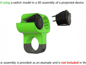kcd 23 mm series keyboard switch 3D Model