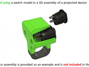 kcd 23 mm series keyboard switch 3D Model