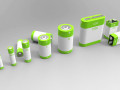 a set of standard batteries 3D Models