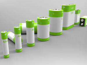 a set of standard batteries 3Dモデル