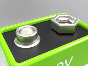 a set of standard batteries 3Dモデル