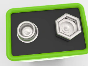 a set of standard batteries 3D Model