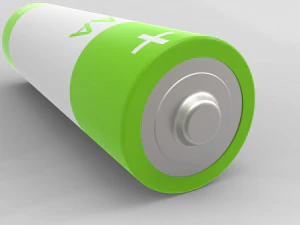 a set of standard batteries 3D Model