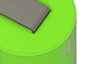 a set of standard batteries 3D Model
