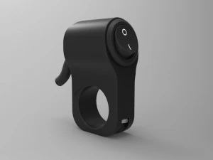 single key switch for motorcycle handlebar 22 mm 3D Model