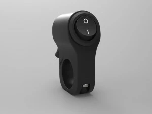 single key switch for motorcycle handlebar 22 mm 3D Model