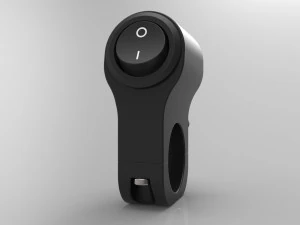 single key switch for motorcycle handlebar 22 mm 3D Model