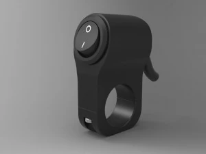 single key switch for motorcycle handlebar 22 mm 3D Model
