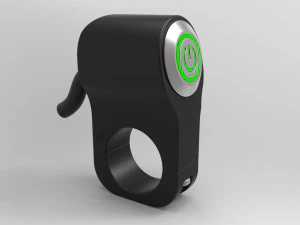 włącznik LED jednoprzyciskowy do kierownicy motocykla 22 mm Model 3D