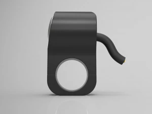 interruptor led de bot&atilde;o &uacute;nico para guid&atilde;o de motocicleta 22 mm Modelo 3D