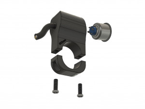 single button led switch for a motorcycle handlebar 22 mm 3D Model