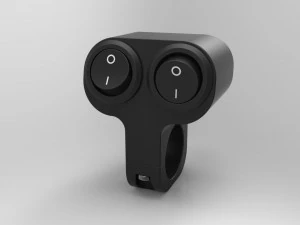 double key switch for a motorcycle handlebar 22 mm 3D Model