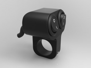 double key switch for a motorcycle handlebar 22 mm 3D 모델
