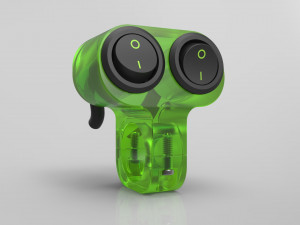 double key switch for a motorcycle handlebar 22 mm 3D 모델