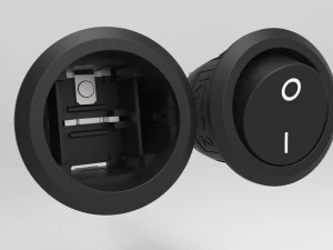 double key switch for a motorcycle handlebar 22 mm 3D Model