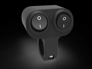 double key switch for a motorcycle handlebar 22 mm 3D 모델