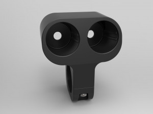 double button led switch for a motorcycle handlebar 22 mm Modèle 3D