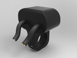 double button led switch for a motorcycle handlebar 22 mm Modèle 3D
