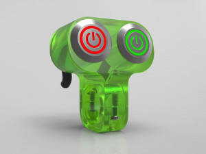 double button led switch for a motorcycle handlebar 22 mm Modèle 3D