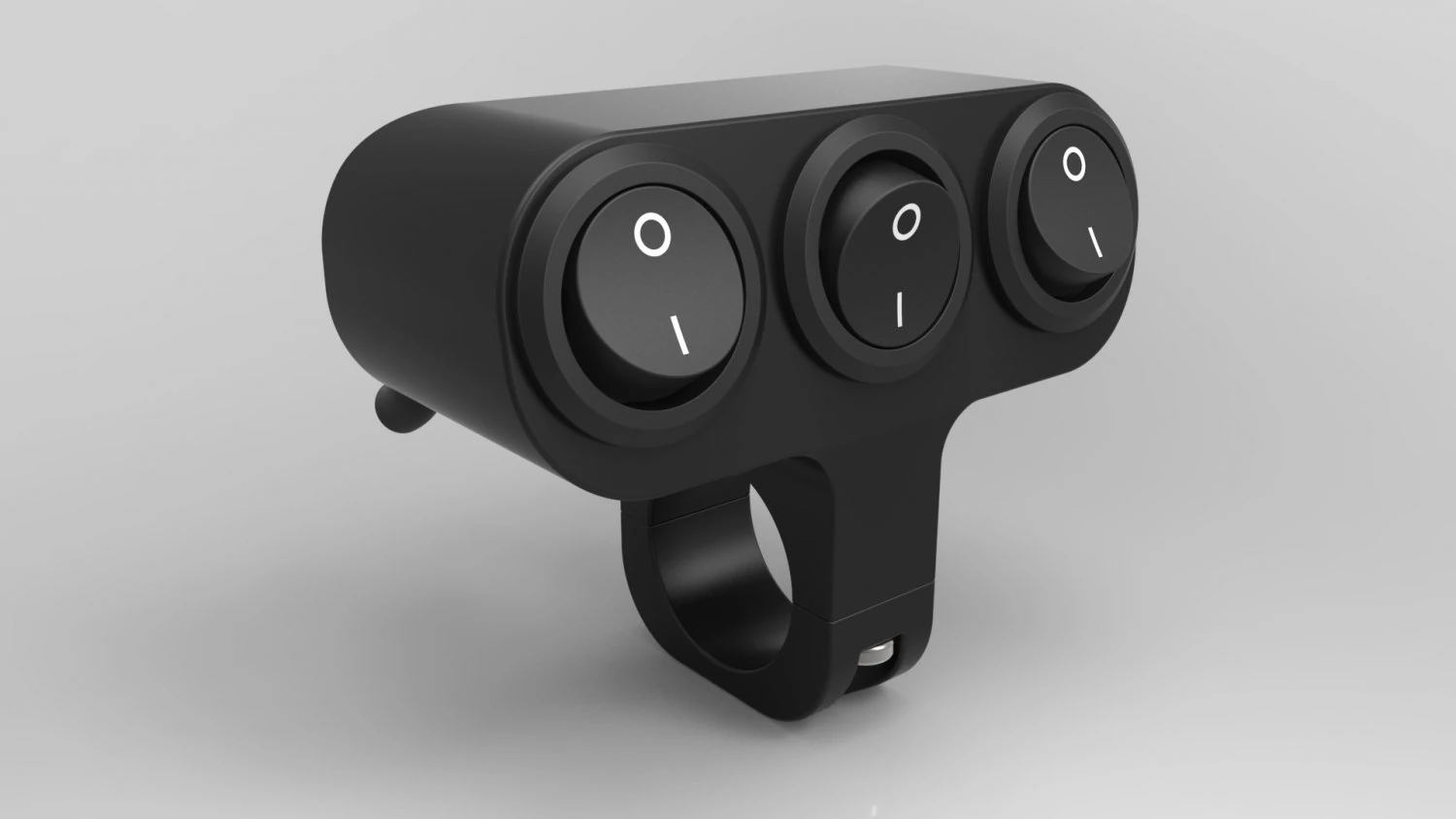 triple key switch for a motorcycle handlebar 22 mm 3D Model .c4d .max .obj .3ds .fbx .stl .blend