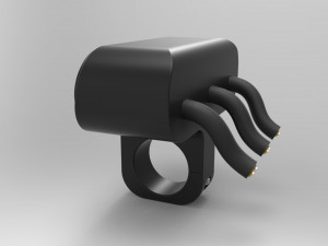 triple key switch for a motorcycle handlebar 22 mm 3D Model